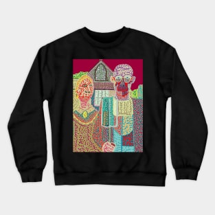 Zombie American Gothic Crewneck Sweatshirt